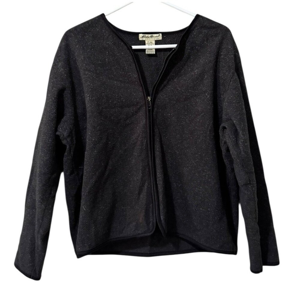 Eddie Bauer Women Sz Medium Jacket Full Zip Long‎ Sleeve Classic Lightweight VTG